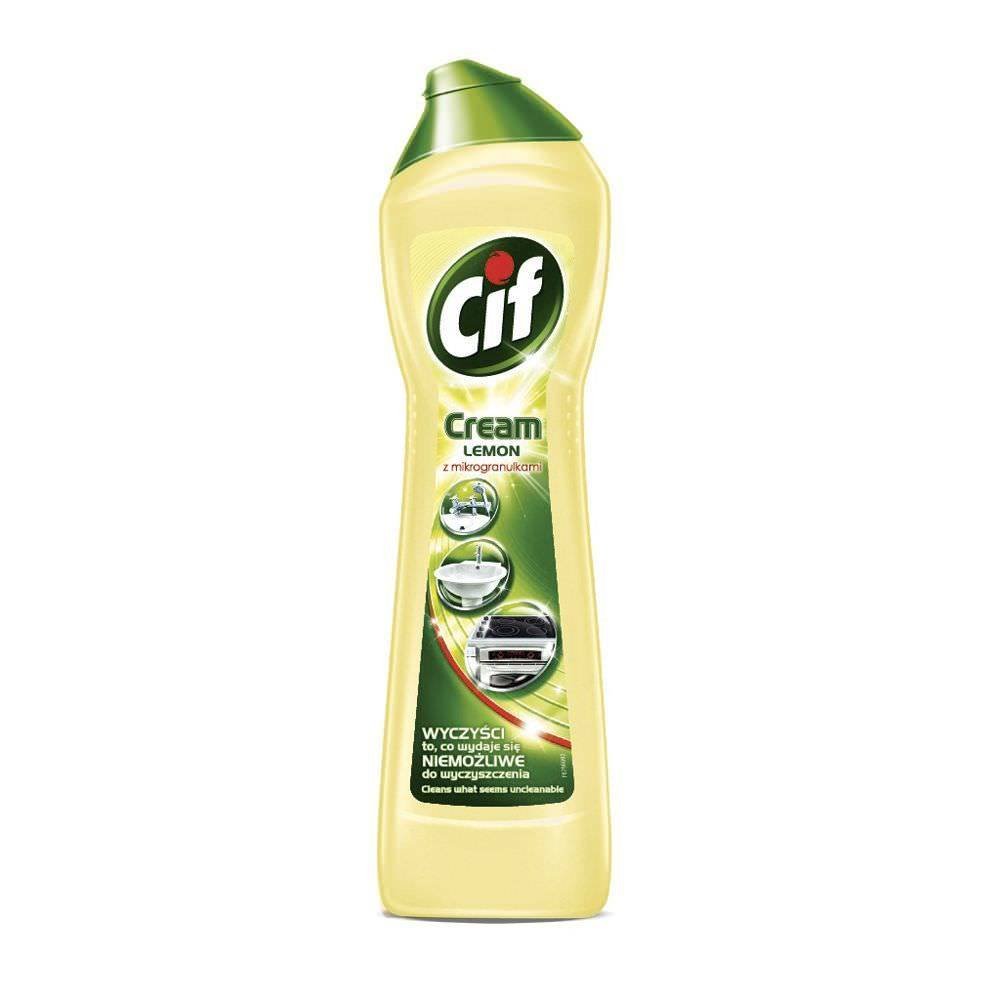 Tirštas valomasis pienelis CIF Lemon, 250 ml