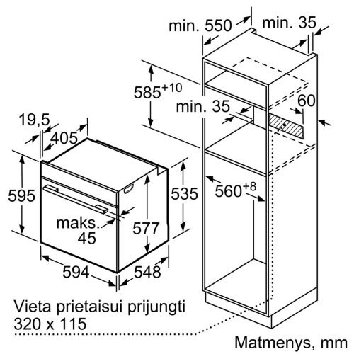 Orkaitė Bosch HBG9742B1S - 5