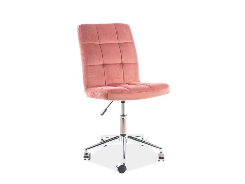 Biuro kėdė Q-020 VELVET, rožinė - 1