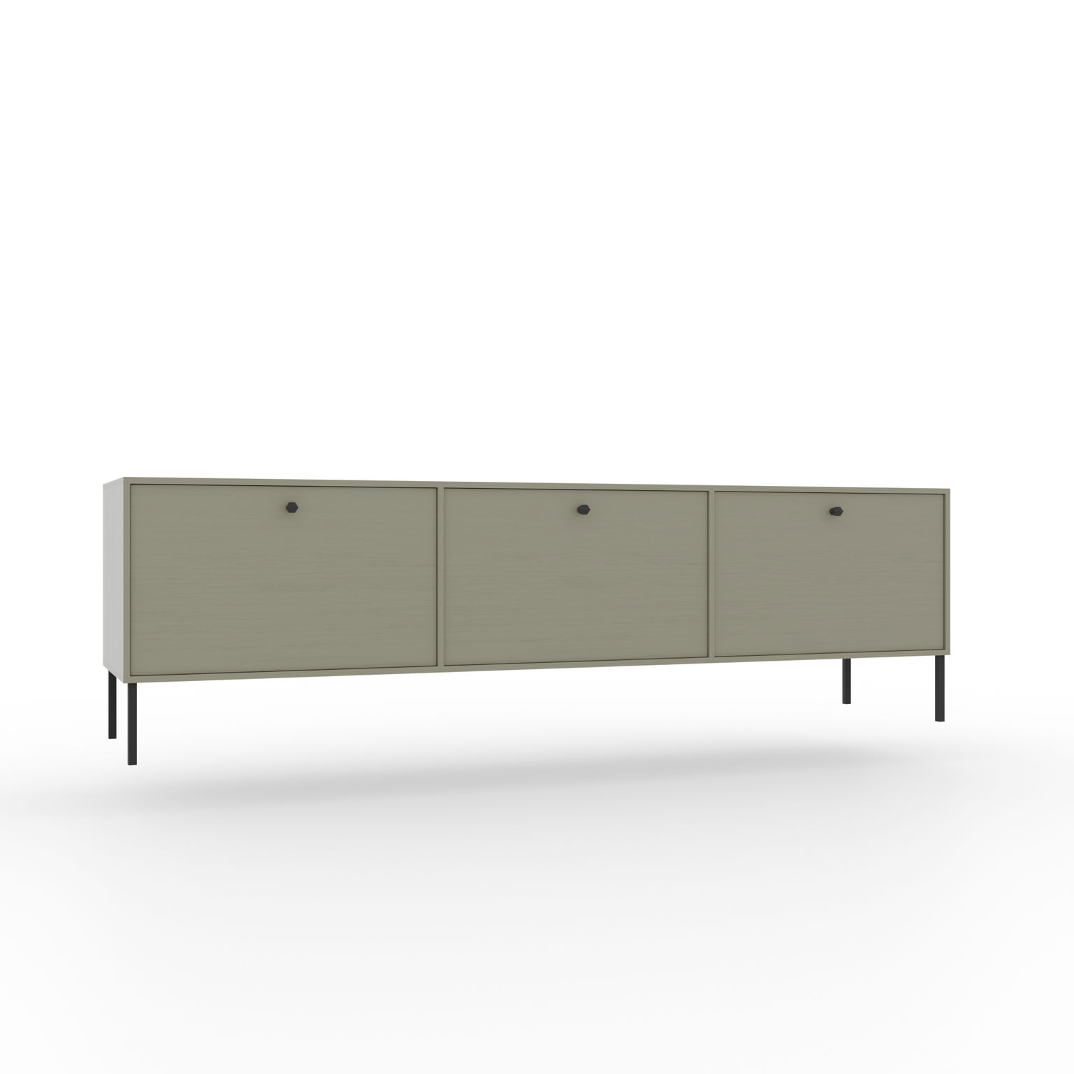 TV spintelė Tili 3D, žalia - 1