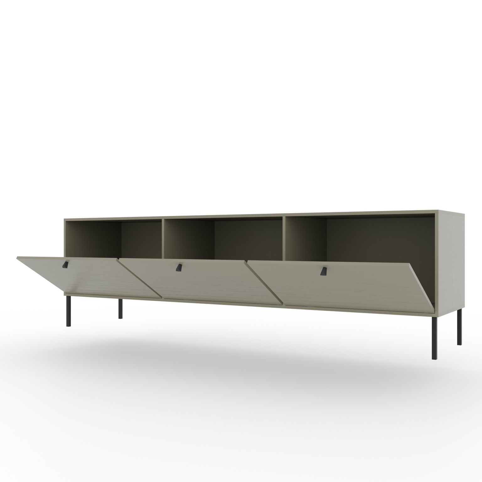 TV spintelė Tili 3D, žalia - 2