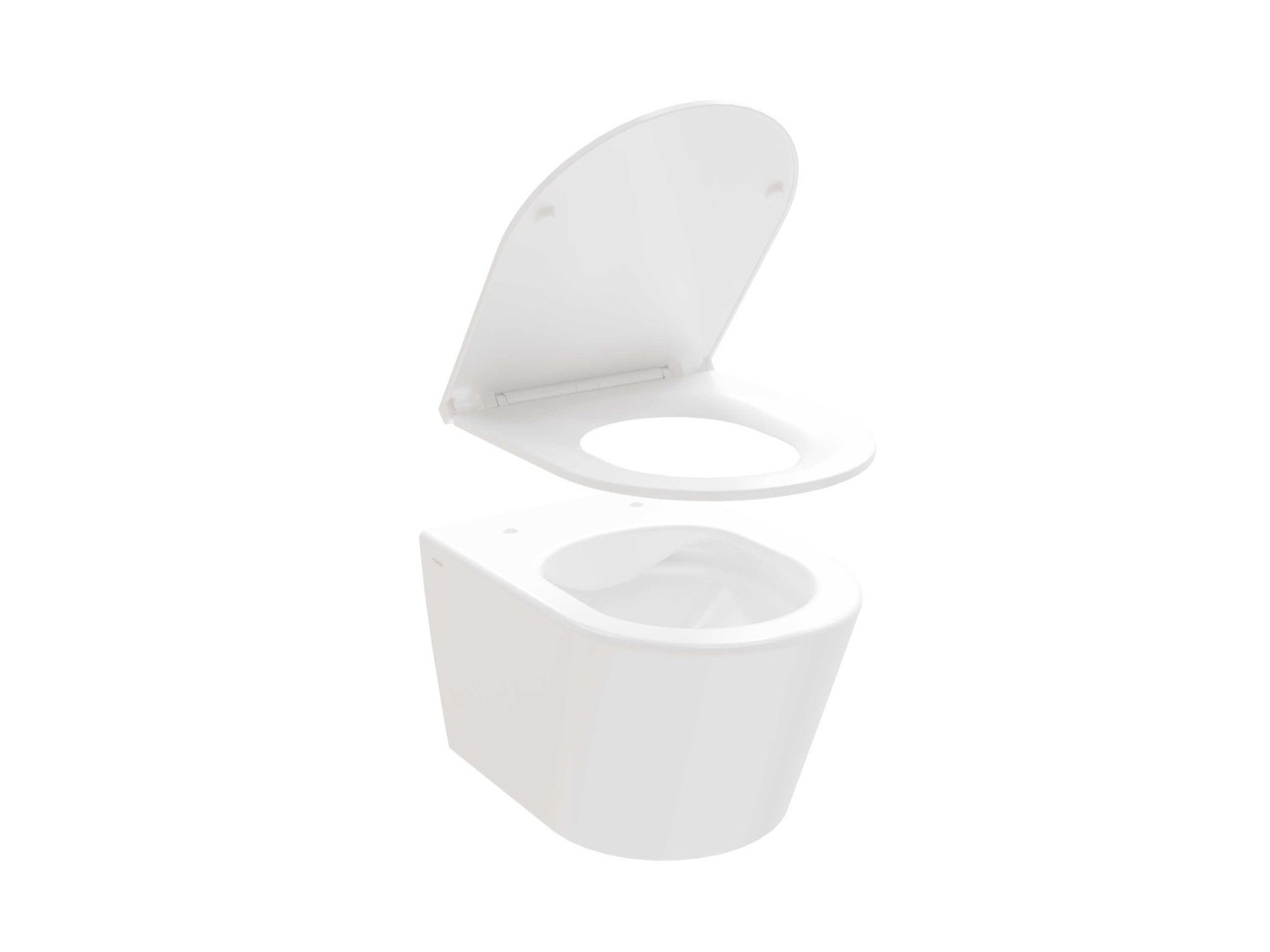 Pakabinamas unitazas Flow RimOff set, baltas - 6
