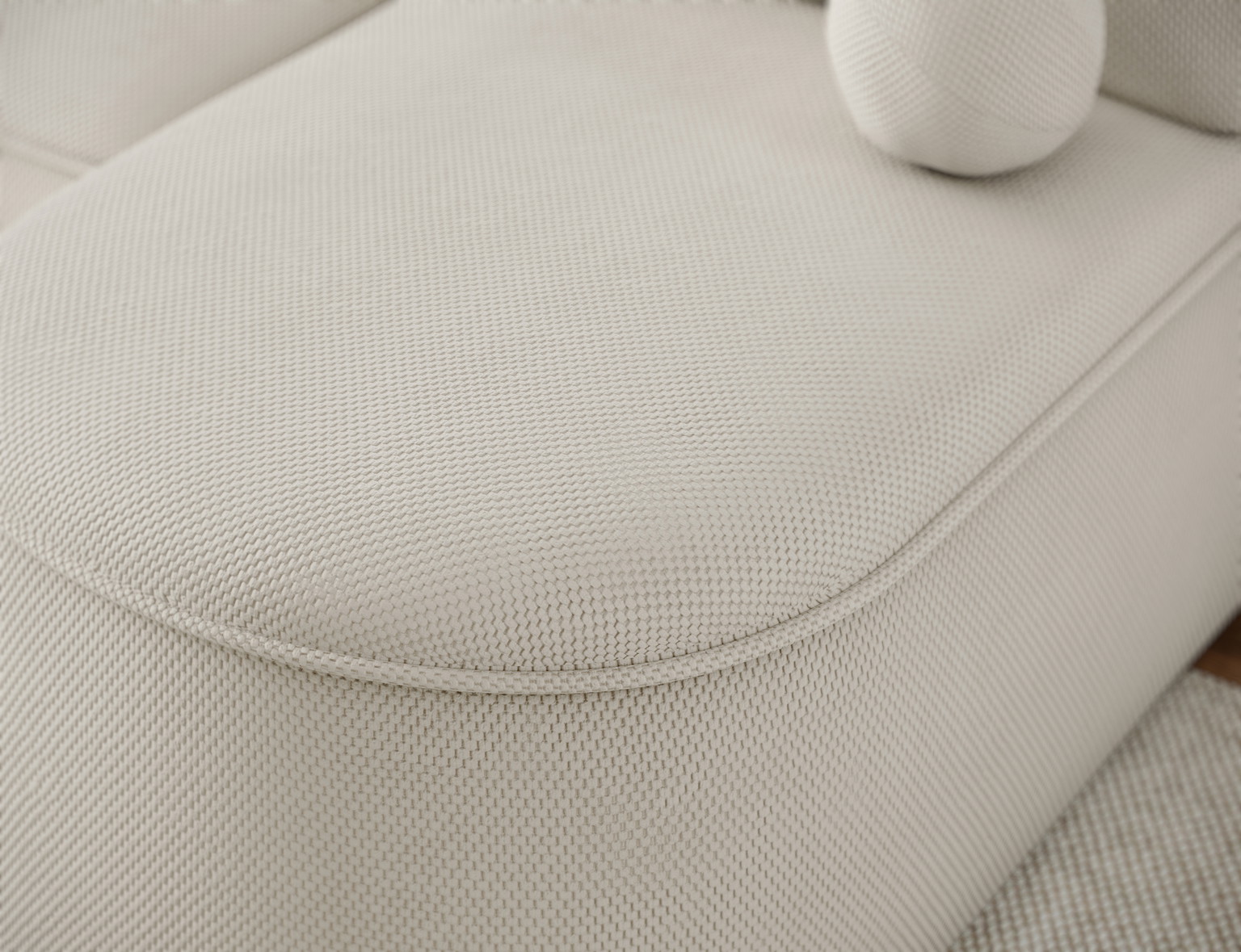 Kampinė sofa - lova Livosa Calmora 18, smėlio sp., kairinė, 144 x 220 cm x 93 cm - 8