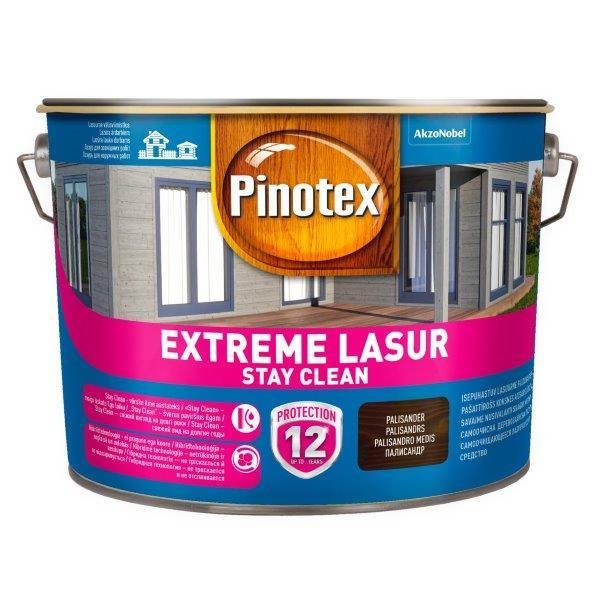 Medienos lazūra PINOTEX EXTREME LASUR, palisandro sp., 10 l - 4vnt
