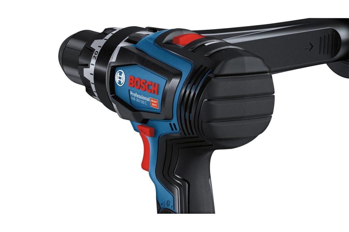 Akumuliatorinis smūginis suktuvas-gręžtuvas BOSCH PRO GSB 18V-150 C (2x ProCORE18V 8.0Ah, L-Boxx) - 2