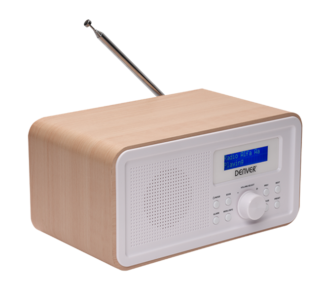Radijo imtuvas Denver DAB-30 light wood-0