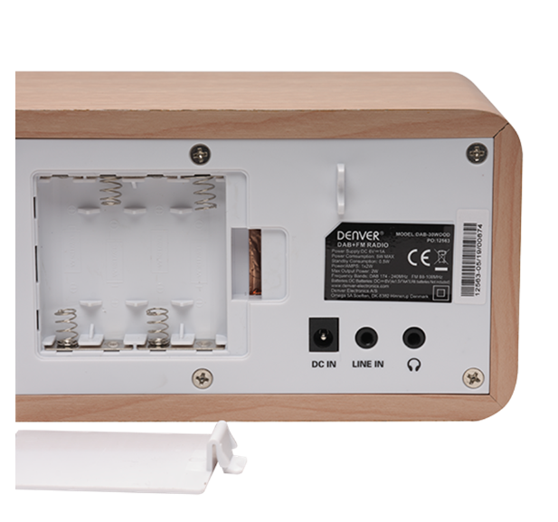 Radijo imtuvas Denver DAB-30 light wood - 4