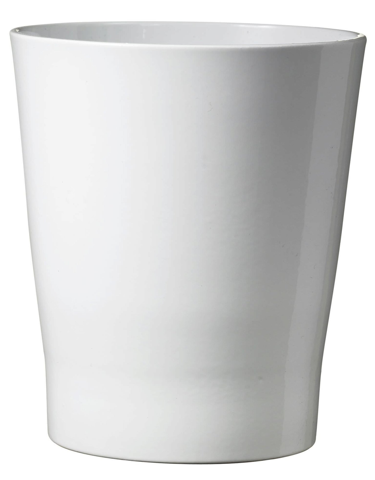 Keraminis vazonas MERINA, baltos sp., blizgus, 10 x 12 cm