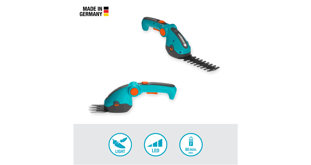 Akumuliatorinės žolės-gyvatvorių žirklės GARDENA ComfortCut Li, 3,6 V, 3,0 Ah, 0,6 kg - 3