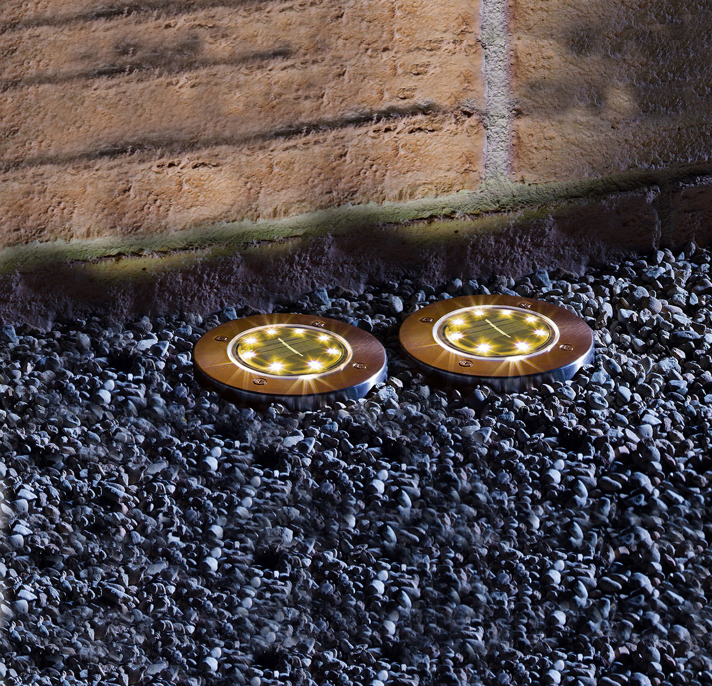 Įsmeigiamas LED lauko šviestuvas, įkraunamas saulės energija, 8 LED, 1xAA 200mAh, ø11,5 cm - 3