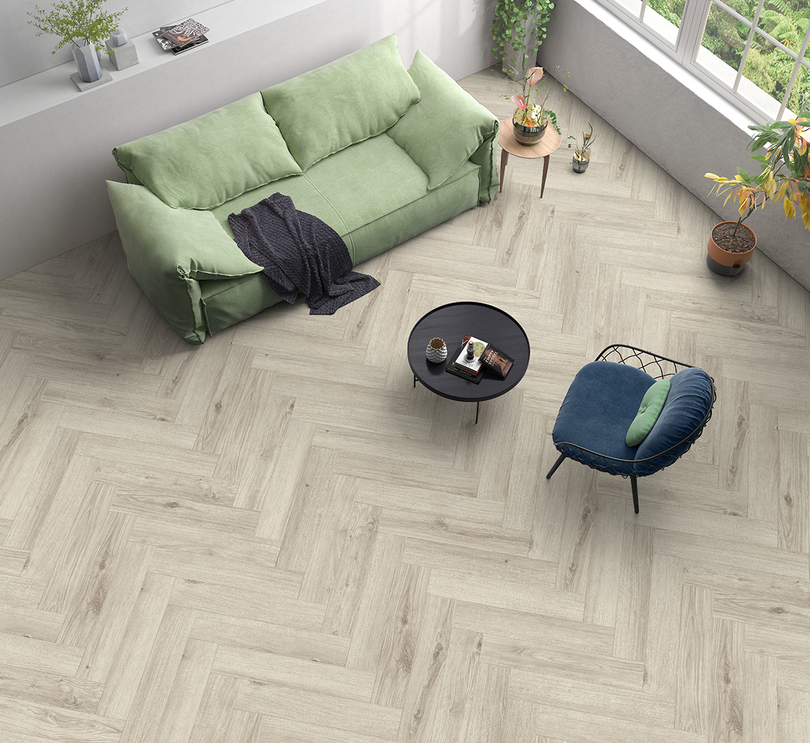 Laminatas HYDROCLICK 63683, atsparus vand. 100h, su pakl.,4V, 1285 x 192 x 7 mm, 33/AC5-1