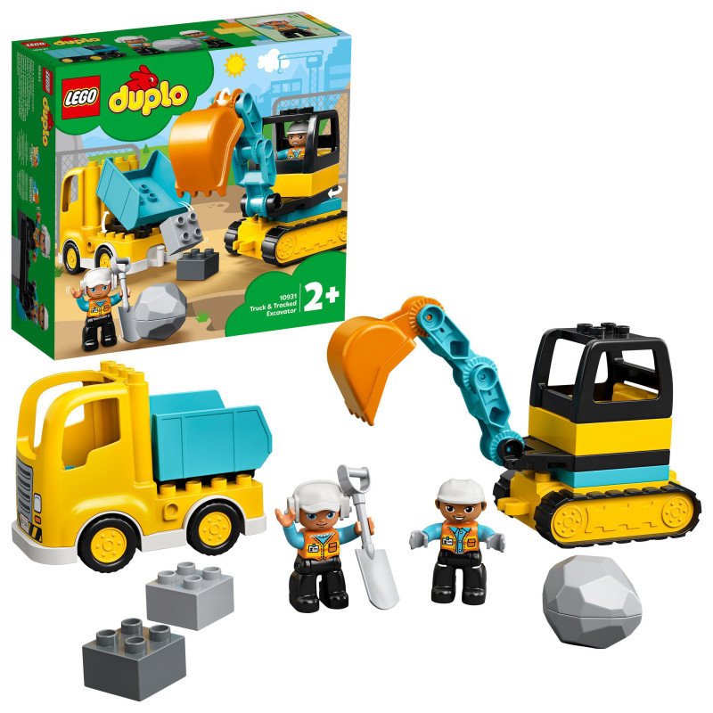 Konstruktorius LEGO® Duplo Town Sunkvežimis ir vikšrinis ekskavatorius 10931 - 2
