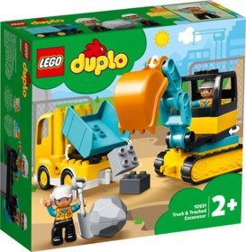 Konstruktorius LEGO DUPLO TOWN - TRUCK & TRACKED EXCAVATOR - 1