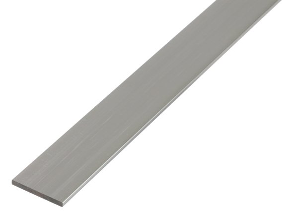 Aliumininis profiliuotis, sidabrinės sp., 474058, 40 x 3,0 x 2000 mm