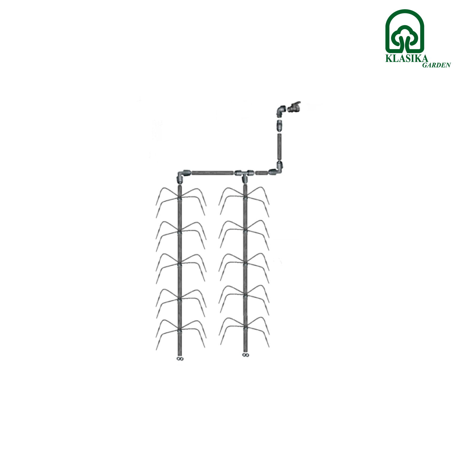 Laistymo sistema Klasika Spider 4 (iki 10m2 plotui, 40 augalų)-1
