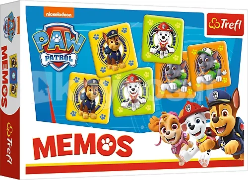 Stalo žaidimas PAW PATROL Memo, TREFL-0