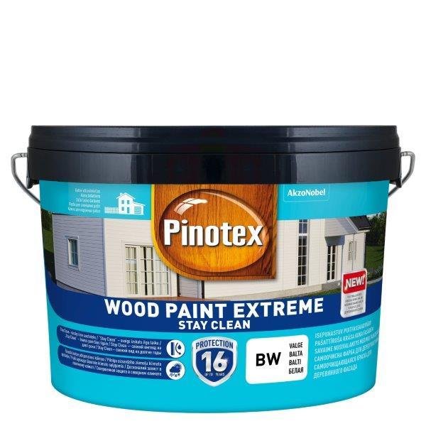 Medinių fasadų dažai PINOTEX WOOD PAINT EXTREME, BW bazė, 2,5 l