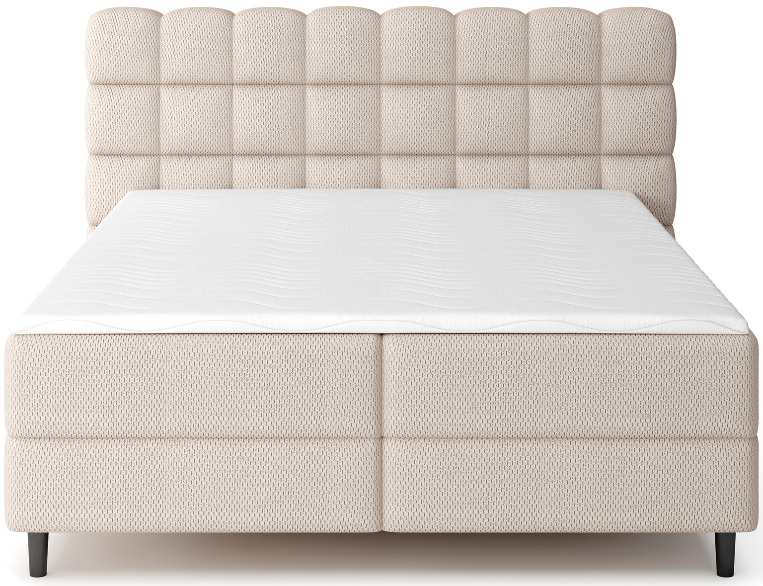Lova su čiužiniu Camma 160x200, balta - 3