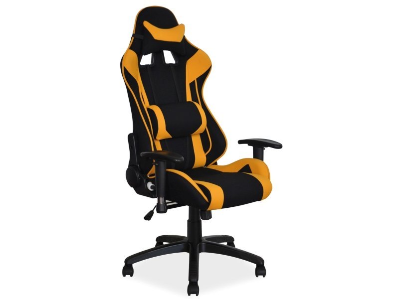Biuro kėdė VIPER, juoda/geltona - 1
