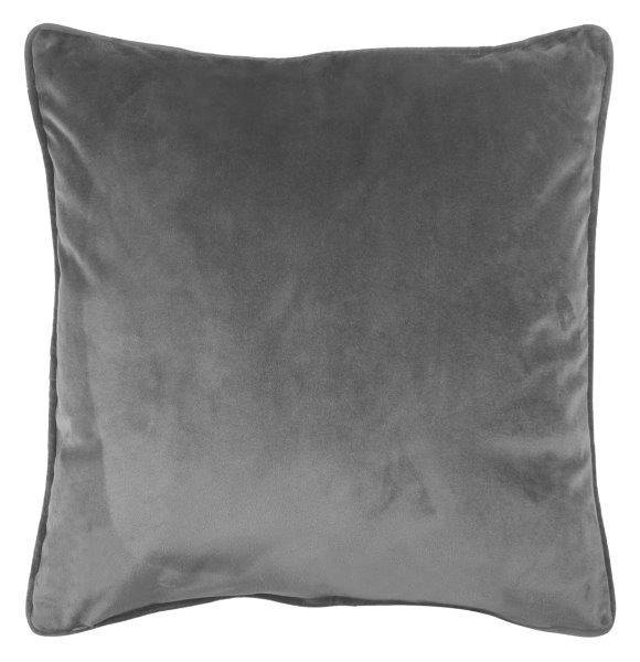 Dekoratyvinė pagalvėlė VELVET, pilkos sp. 45 x 45 cm, 100 % poliesteris