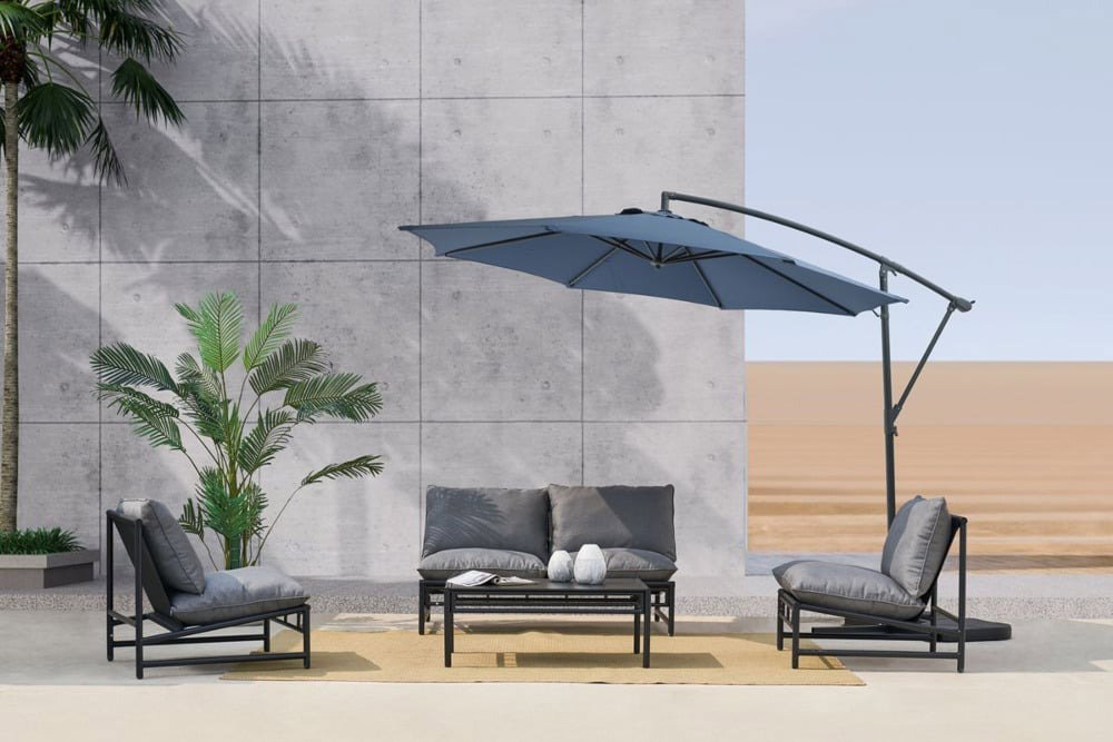 Lauko skėtis SANTORINI, 300 cm, Navy Blue-1