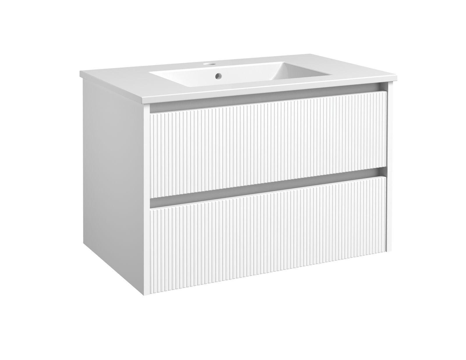 Vonios spintelė RB BATHROOM CITY WHITE MAT 80, pakabin., be praust ...