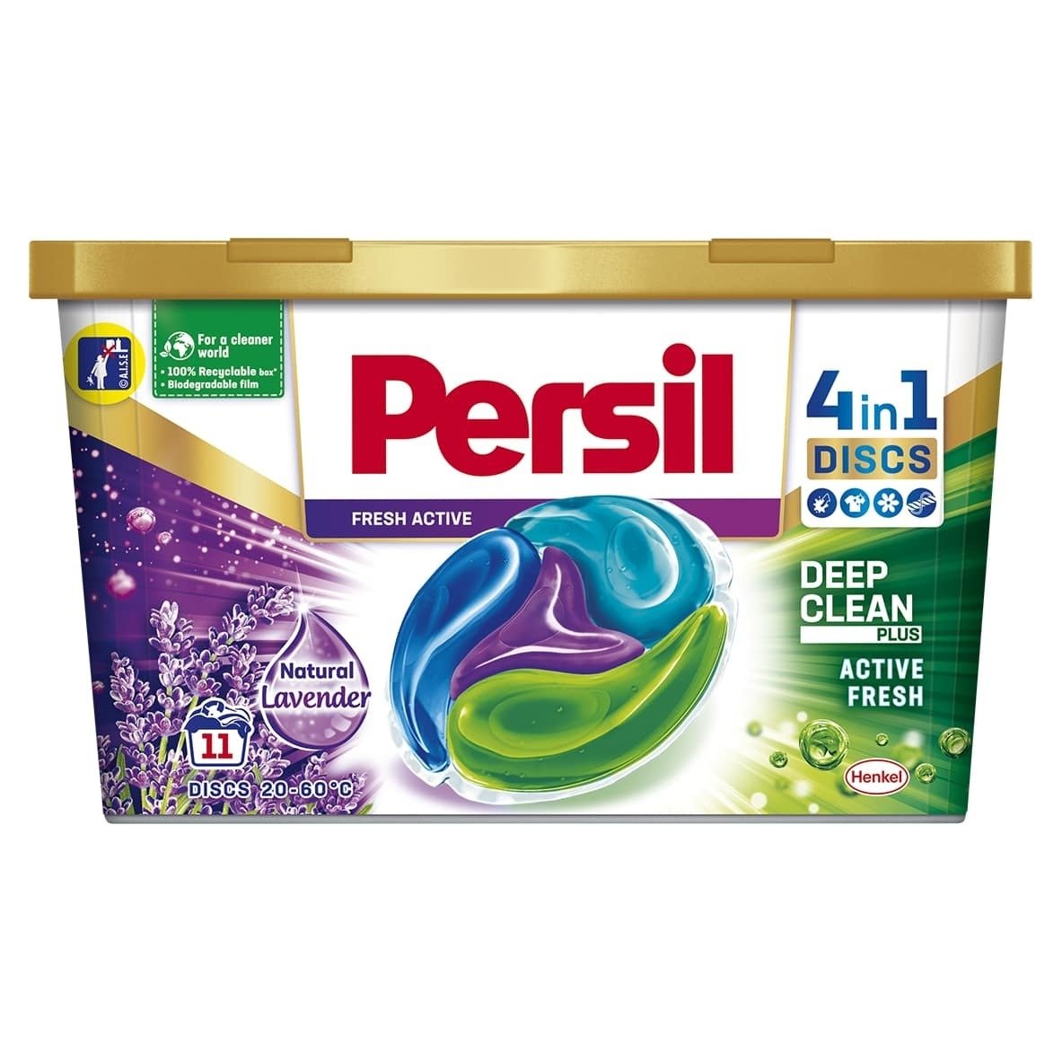 Skalbimo kapsulės PERSIL DISCS Lavender, 11 skalbimų