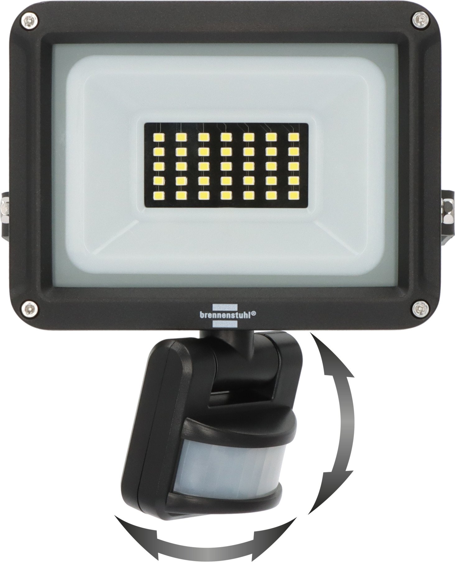 LED prožektorius su judesio davikliu BRENNENSHTUHL JARO, IP65, 30W,6500K,3450lm, juodos sp - 2
