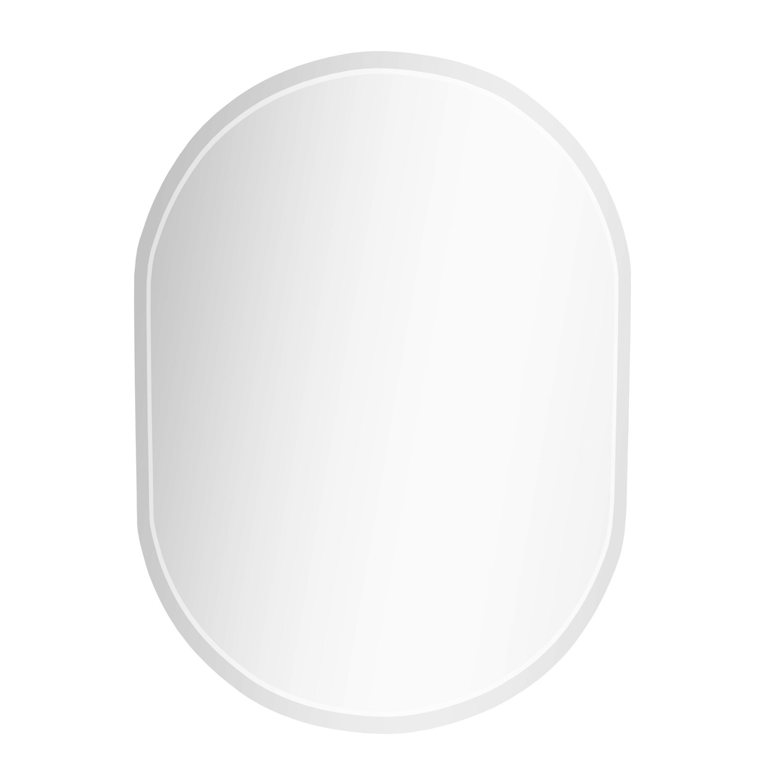 Vonios veidrodis AQUALINE, 50 X 70 cm, ovalo formos - 2