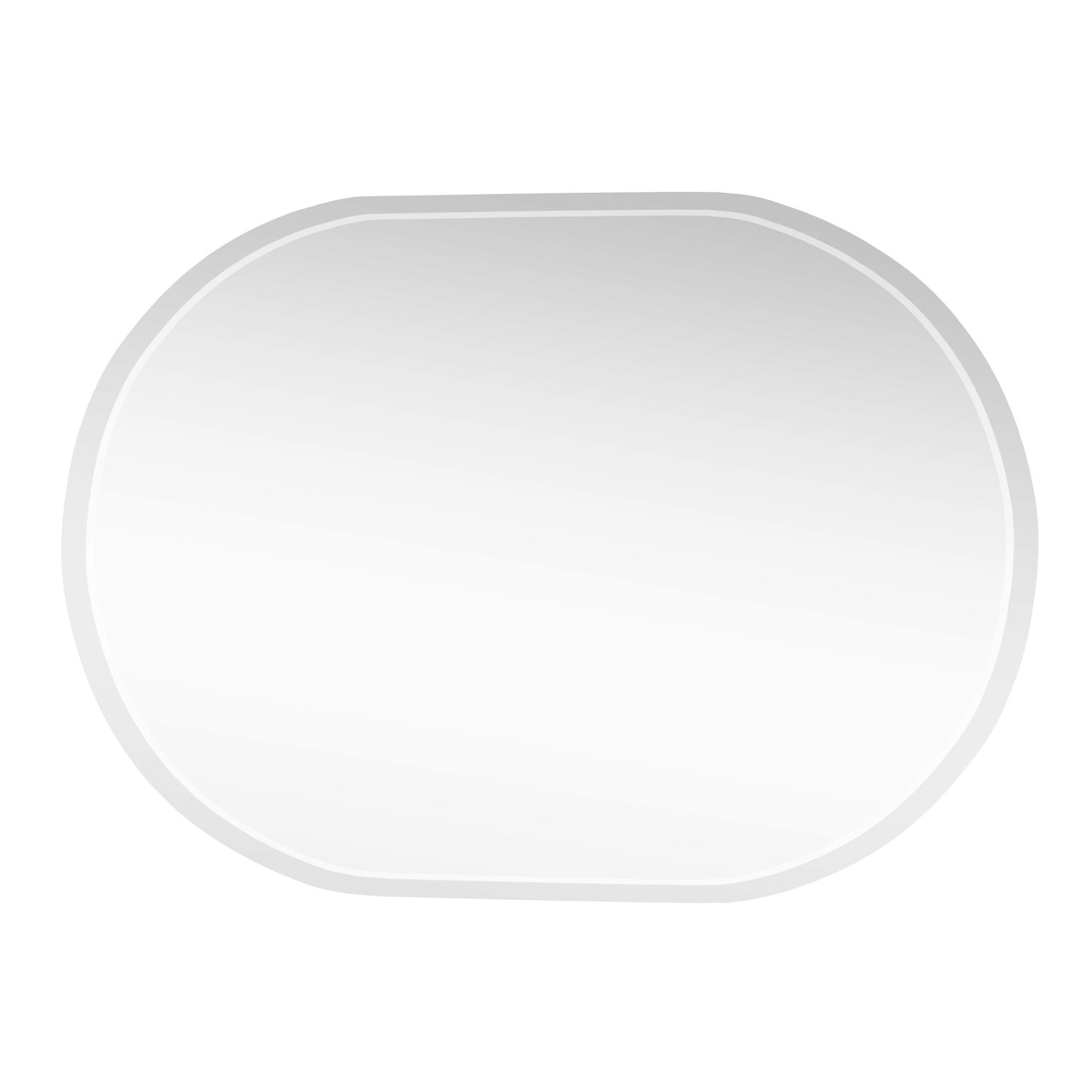 Vonios veidrodis AQUALINE, 50 X 70 cm, ovalo formos - 1