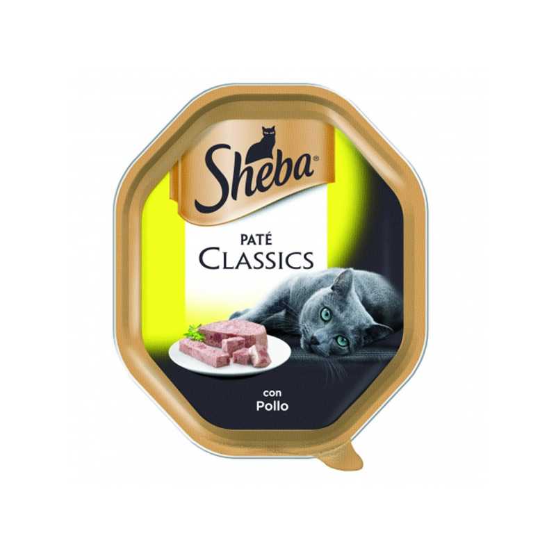 Konservuotas kačių ėdalas SHEBA Tray, su vištiena, 85 g-0