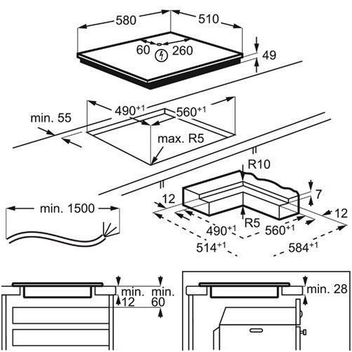 Indukcinė kaitlentė AEG IKE64441IB - 4