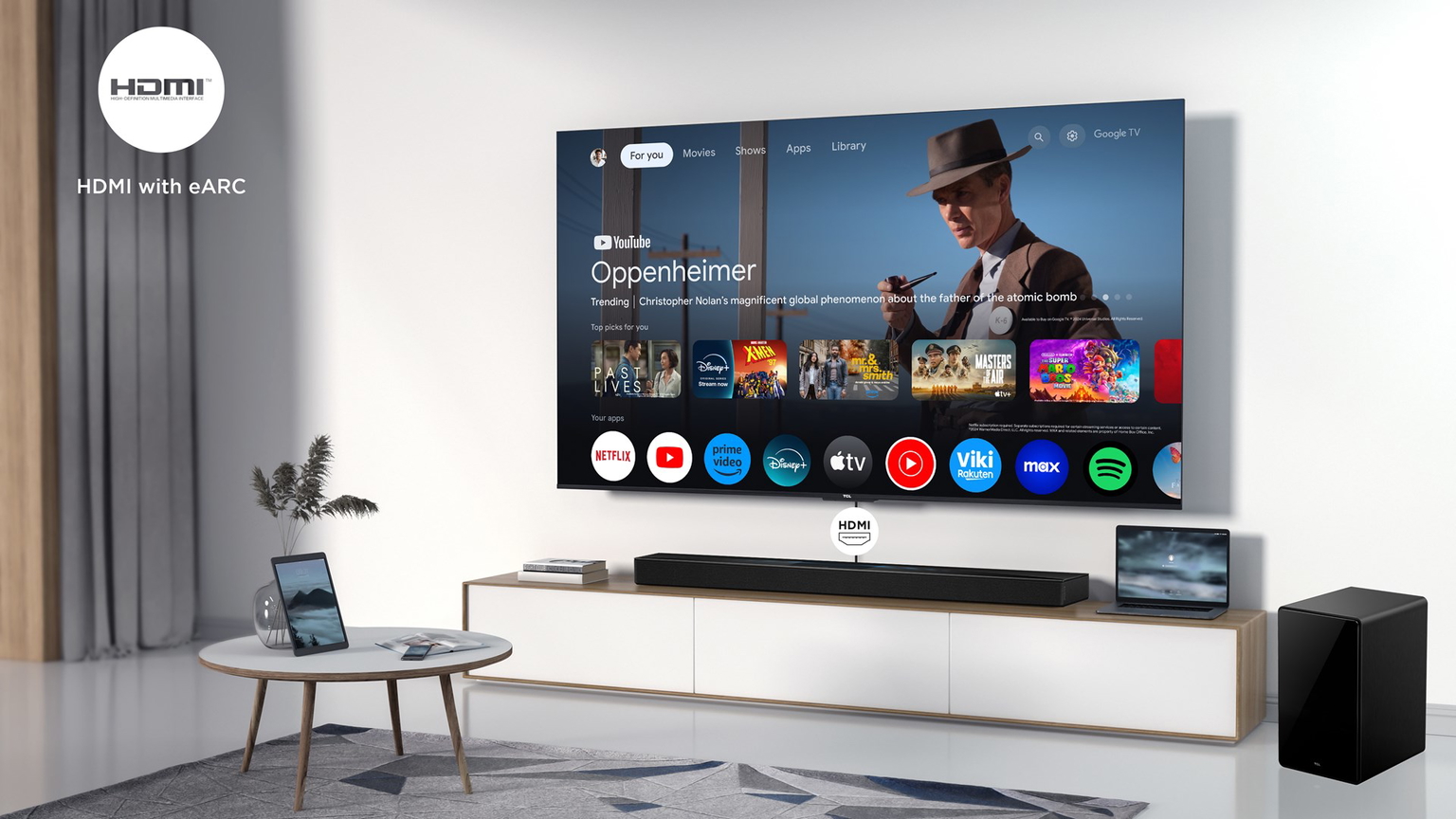 Namų kino sistema TCL Q75H 5.1.2, 620W, juoda sp. - 6