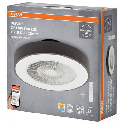 Išmanusis LED šviestuvas-ventiliatorius OSRAM SMART WIFI, 76W, 3000-6500K 2300lm, su pultu - 3
