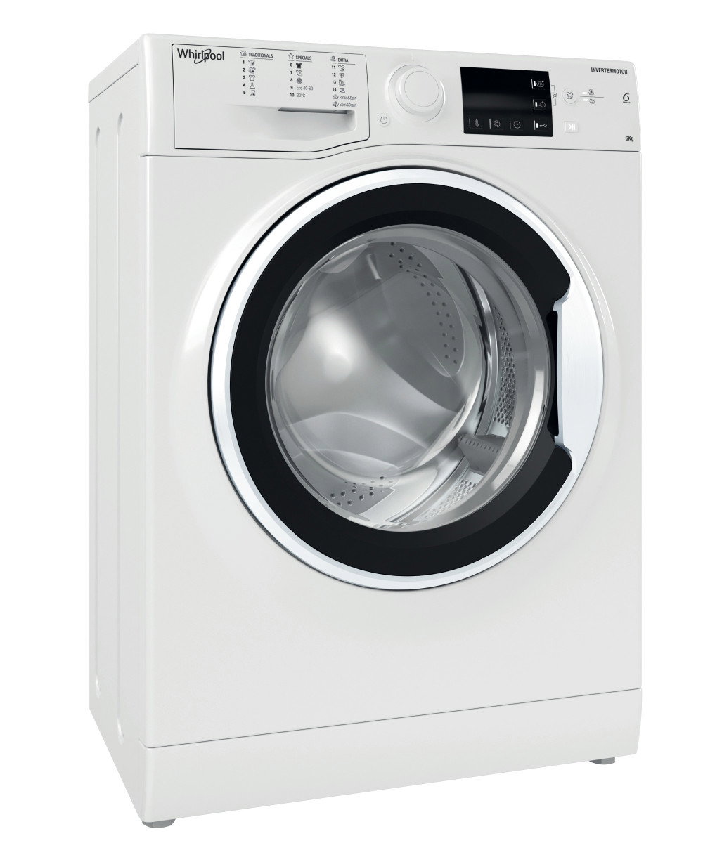 Skalbimo mašina Whirlpool WRBSB 6249 W EU, 6 kg, balta - 1