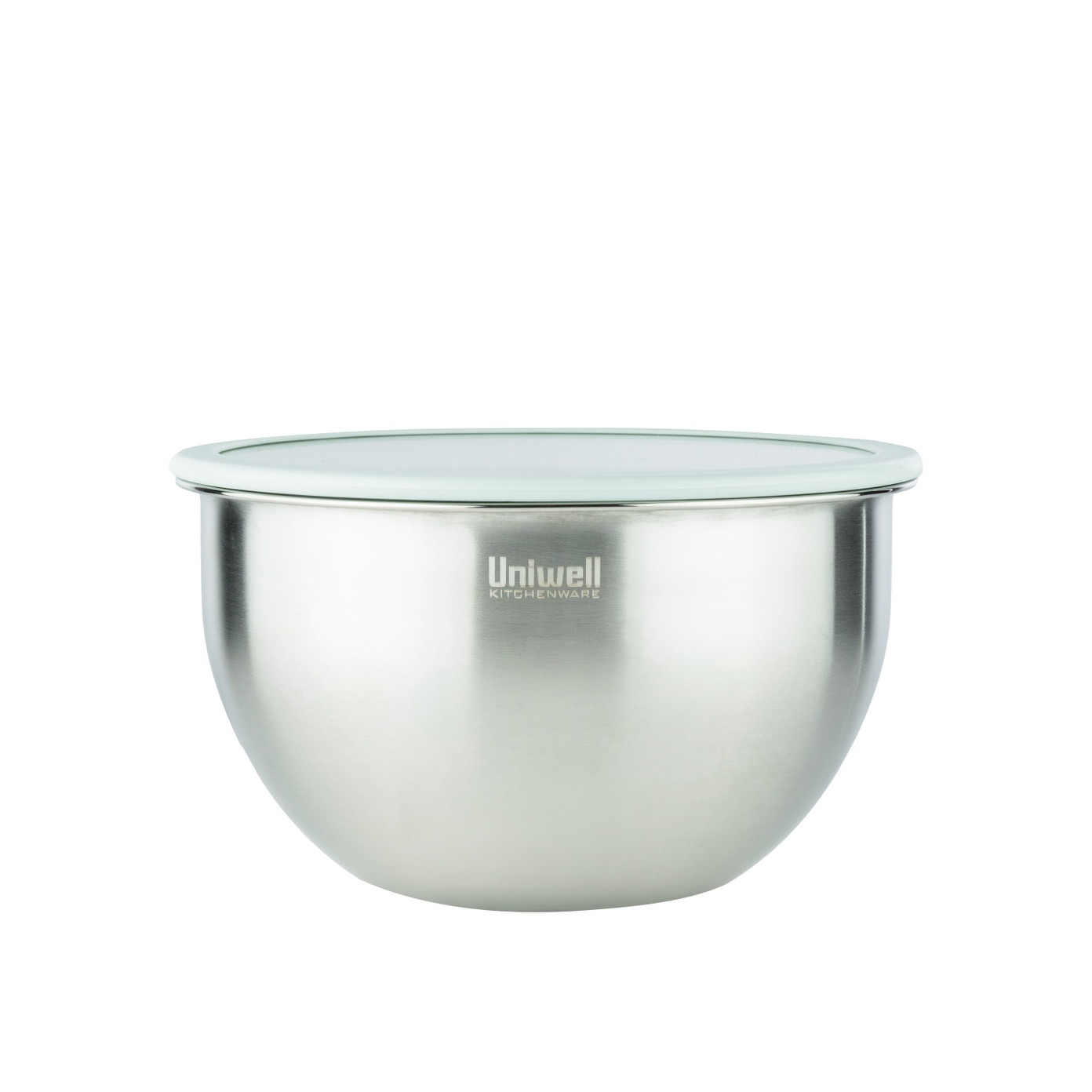 Nerūdijančio plieno dubuo su stikliniu dangčiu UNIWELL, 16 cm-0
