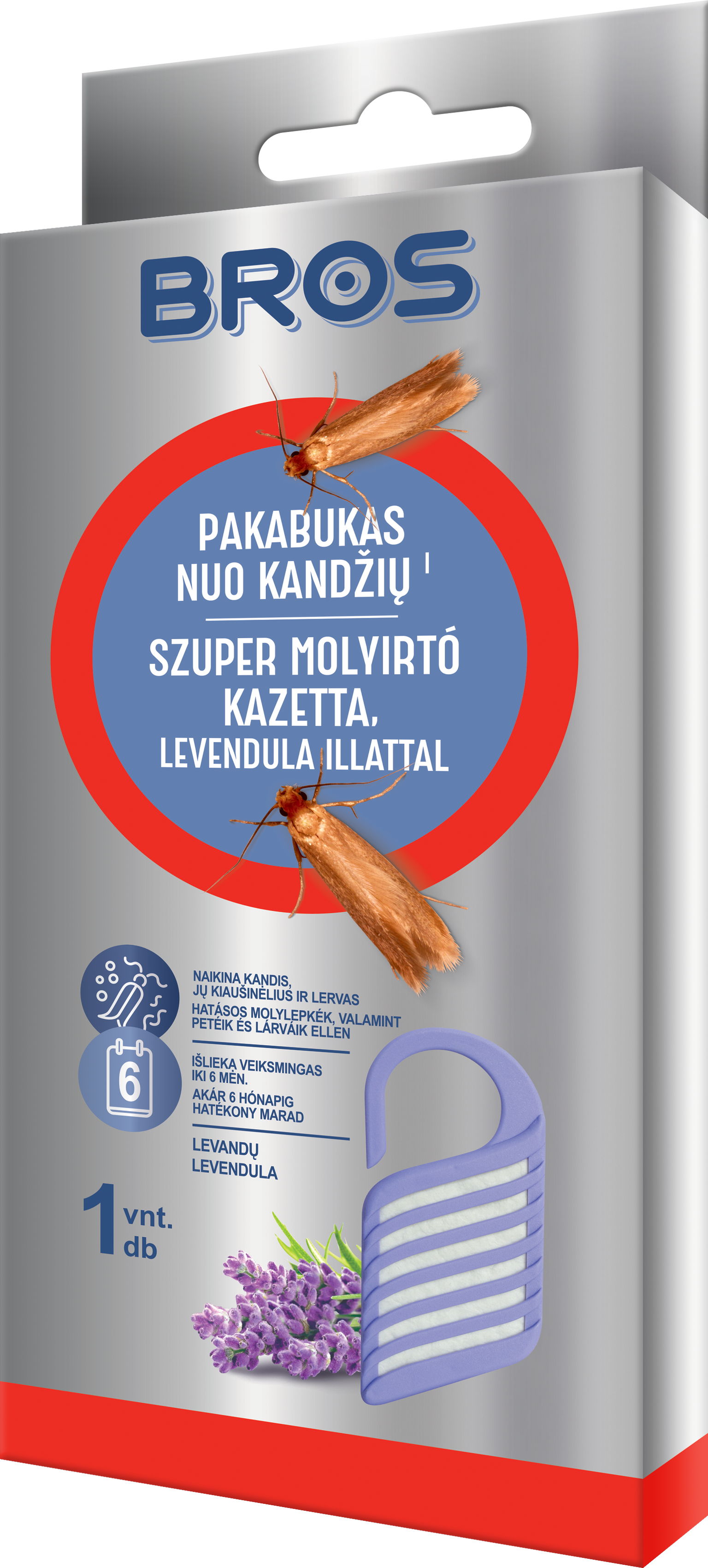 Pakabukas nuo kandžių BROS, levandų kvapo-0