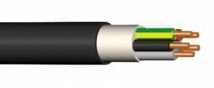 Instaliacinis kabelis CYKY, 5 x 6 mm ELPAR, 100 m., juodos sp.