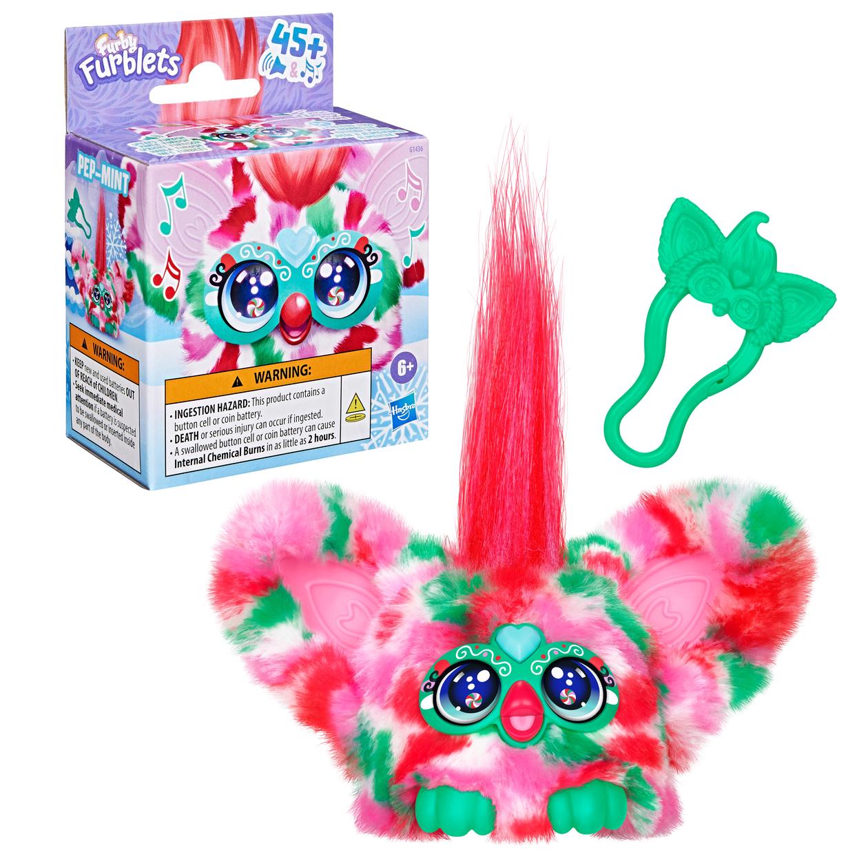 Interaktyvus pliušinis žaislas FURBY FURBLET PEP MINT , 5 cm-0