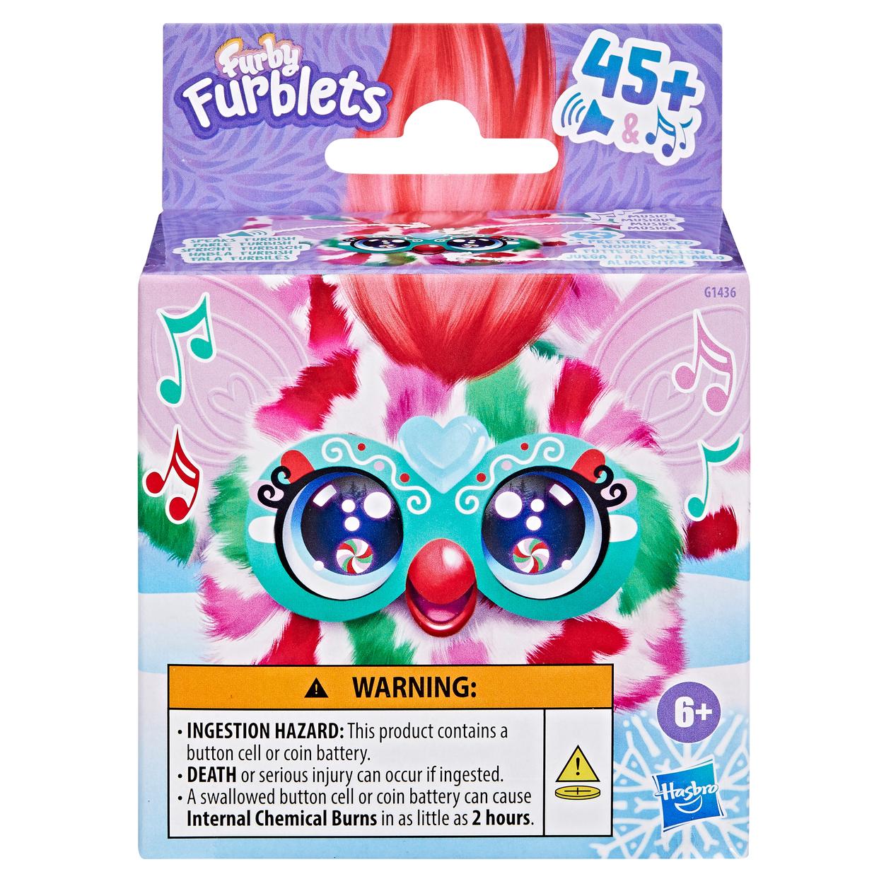 Interaktyvus pliušinis žaislas FURBY FURBLET PEP MINT , 5 cm-1