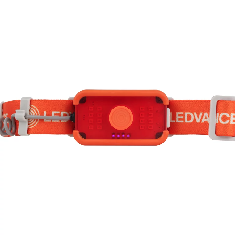 LED žibintas ant galvos LEDVANCE HEAD FLEX, 3W, 300lm, 6500K, įkraunamas, USB, 1000mAh 3h-1