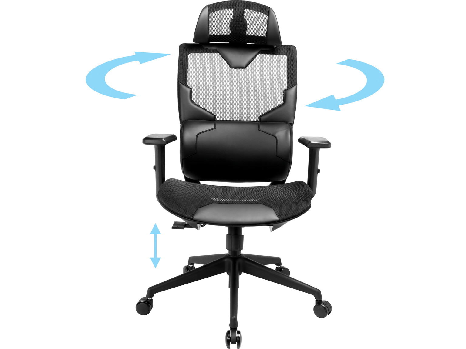 Žaidimų kėdė Sandberg ErgoFusion 640-95, juoda - 4