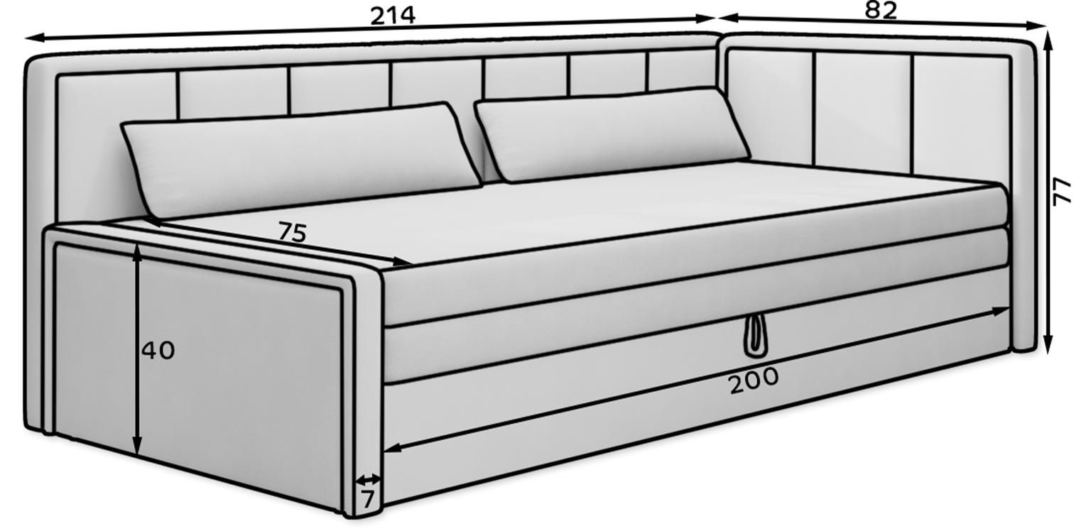 Sofa Fulgeo K, smėlio - 8