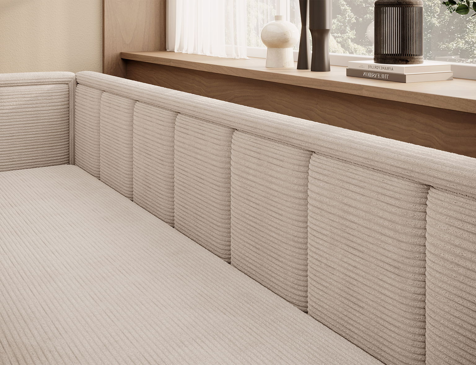 Sofa Fulgeo K, smėlio - 7
