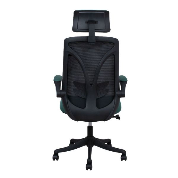 Biuro kėdė TANDY, 62.5x64x116-126 cm, žalia/juoda - 4