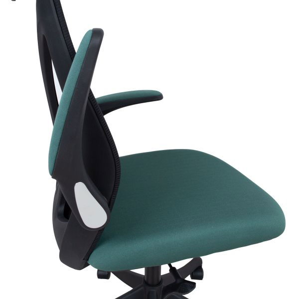 Biuro kėdė TANDY, 62.5x64x116-126 cm, žalia/juoda - 5