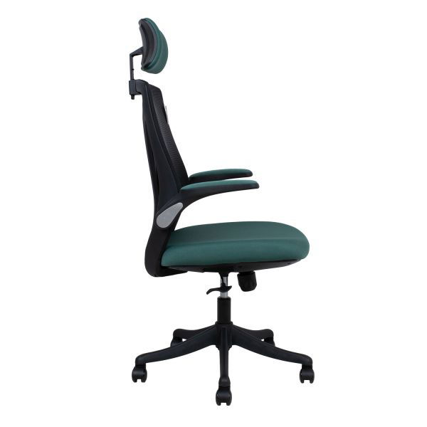 Biuro kėdė TANDY, 62.5x64x116-126 cm, žalia/juoda - 3