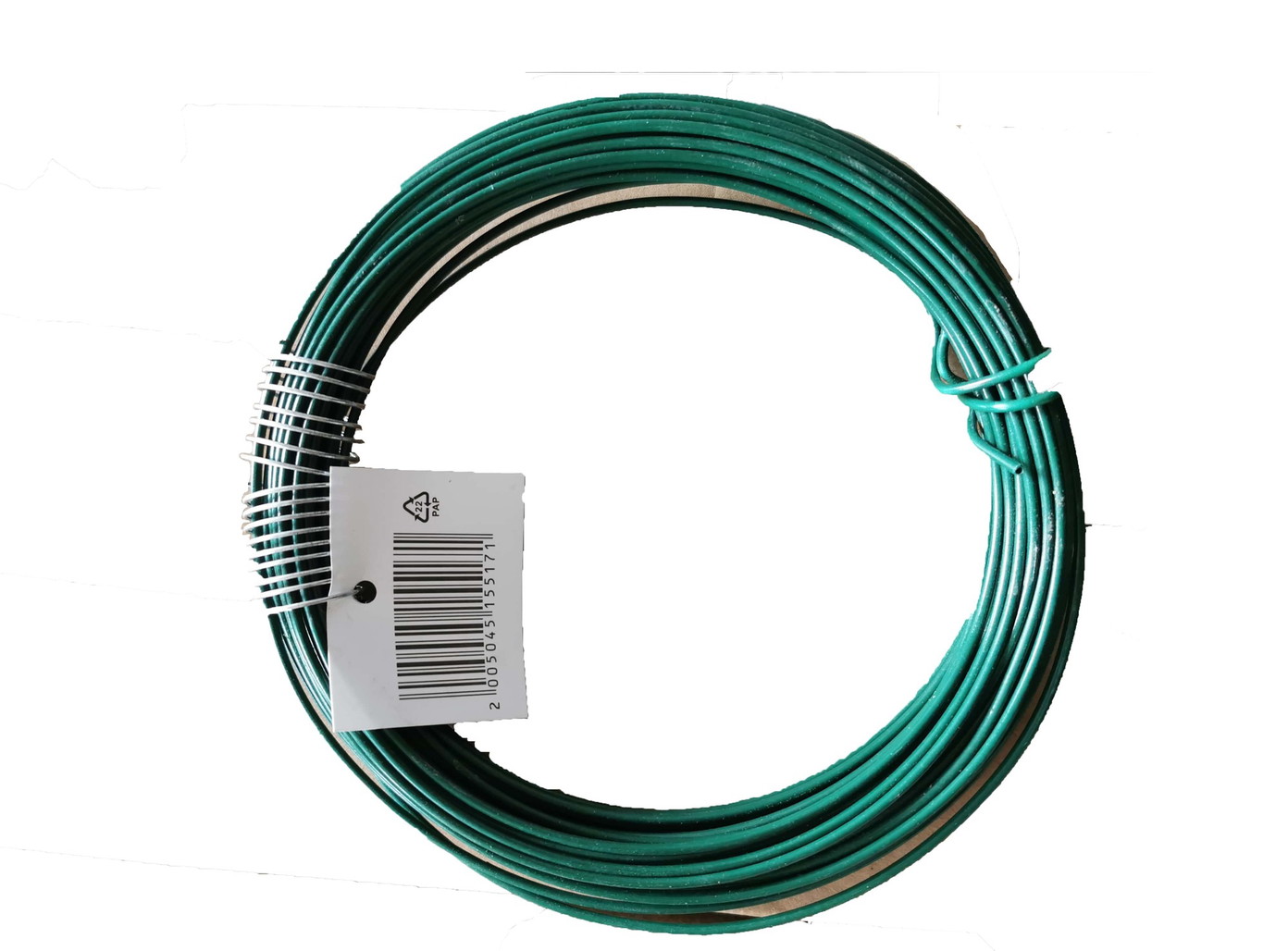 Viela cinkuota, dengta PVC, žalios sp., 1,5 mm, 16 m-0