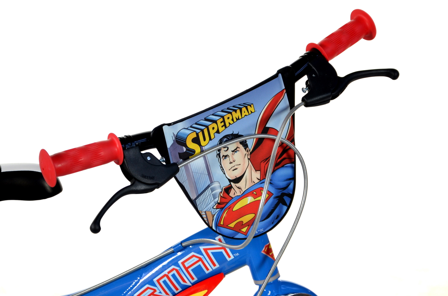 Vaikiškas dviratis Dino Bikes Superman mėlynas/raudonas, 14"-1