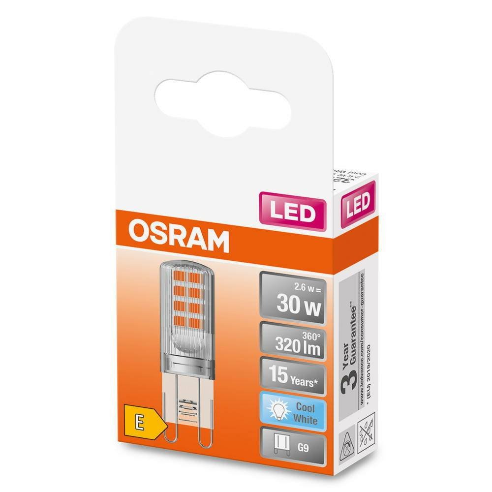 OSRAM LED kapsulinė lemputė PIN 30, G9, 2,6W, 4000 K, 320 lm, šaltai baltos sp. - 2